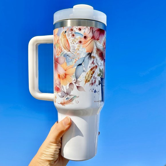 Christmas gift Baby Highland Cow In a Bucket 40 oz Tumbler BRAND NEW Double-wall - Picture 5 of 7